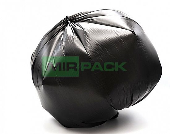 Мешки для мусора 60л, 8 мкм, в рулоне 30 штук, черные, 60х80 см, в офисную корзину, ХИТ - Вид 5