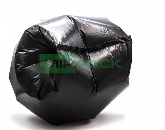 Мешки для мусора 30 л, 35 мкм, ПВД, 20 шт. черные, плотные, 50x60 см - Вид 3