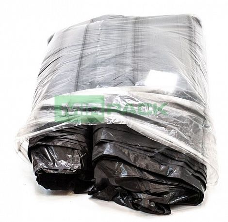 Мешки для мусора 240 литров, 50 мкм, ПВД, черные, упаковка 100 штук, 105х120 см - 2х слойные - Вид 3